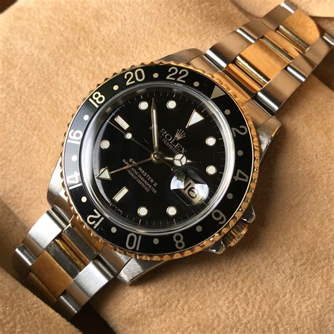 rolex 16713 black and gold|rolex gmt master ii 116713ln.